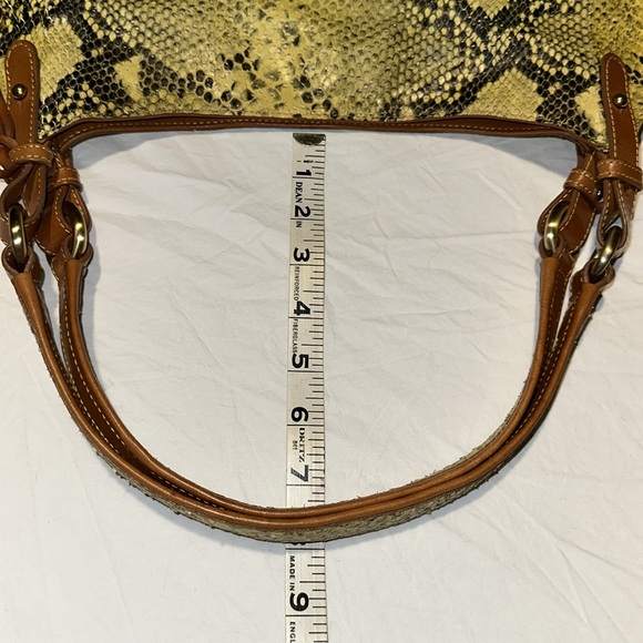 Brahmin Jackie Hobo Python Embossed Shoulder Bag Pristine - Picture 7 of 16